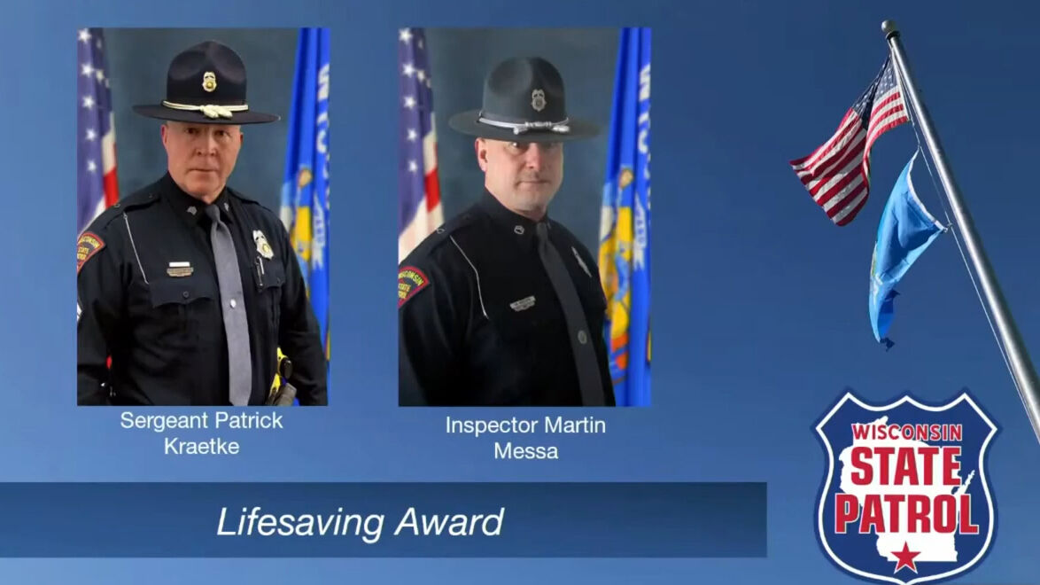 Sergeant Patrick Kraetke and Inspector Martin Messa